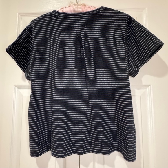 Vince Black and White Striped Short Sleeve Tee. Size medium. EUC - Picture 2 of 10